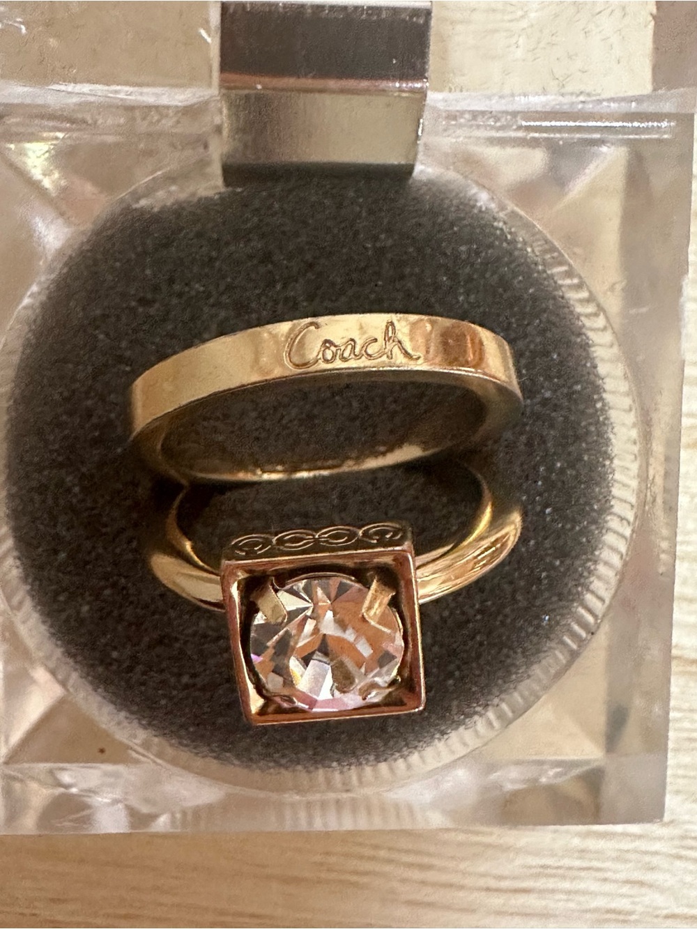 Coach Gold-Tone Ring Set